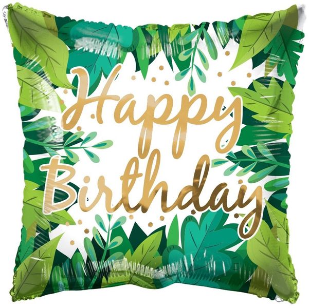 ECO ONE Balloon - Birthday Foliage (18 inch)