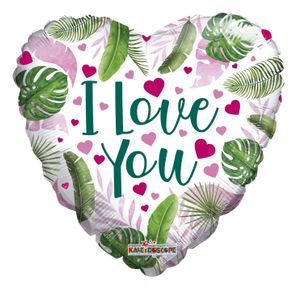 ECO ONE Balloon - Love Hearts and Leaves (18 inch)