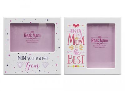 	Mum Colour Printed Photo Frame (2 Asstd - 6 x 4 inch)