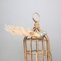 Gold Lyre Bird Gold Glitter w/clip