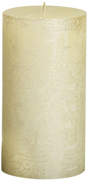Bolsius Rustic Metallic Candle - Ivory (130mm x Dia68mm)  (Burn Time : 48 hours)