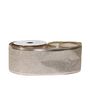 Glitter ribbon 63mm x 10 yards Champagne wire edge