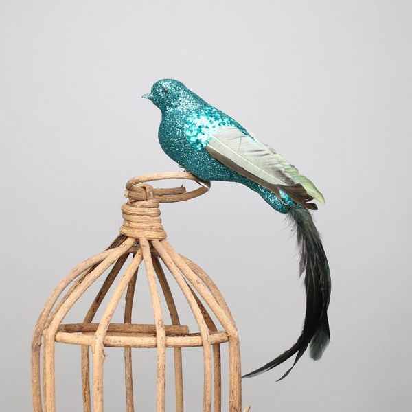 Blue Paradise Bird w/clip