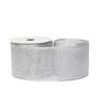 Mesh ribbon 63mm x 10 yards wire edge Silver