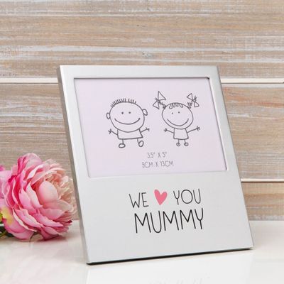 We Love You Mummy Aluminium Photo Frame 
