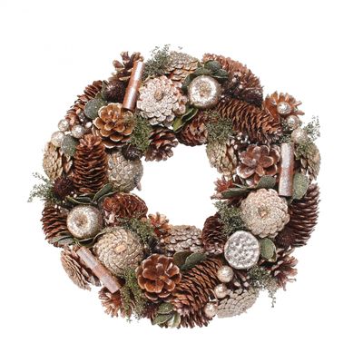 Woodland Gold Glitter Wreath