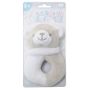 Soft Touch - Grey / White Bear Rattle Toy