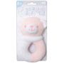 Soft Touch - Pink / White Bear Rattle Toy