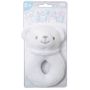 Soft Touch - White Bear Rattle Toy