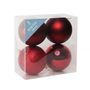 Burgundy Shatterproof Baubles (10cm) (4 pieces)