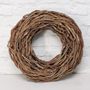 Wreath Flat Rattan D48.0 Natural