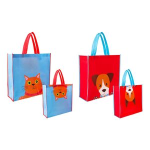  Shopping Bag 43x40x14cm 2 Asst Im Pawsome Designs	
