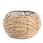 Medium Round Grass Basket with Internal Metal Frame 22cm