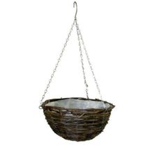 Round Rattan Hanging Basket (16 inch)