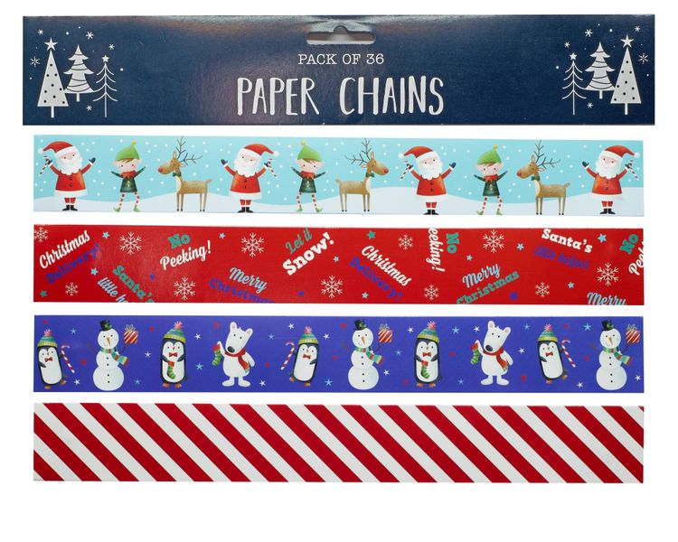 Santa & Friends 36 Paper Chains