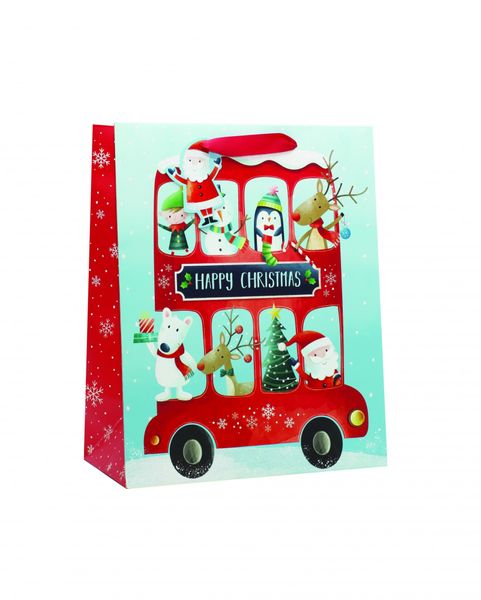 Christmas Bus Large Bag