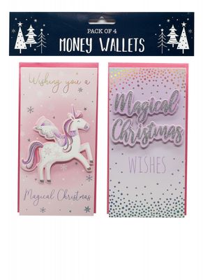 Unicorn Money Wallets (x4)