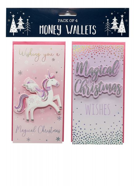 Unicorn Money Wallets (x4)