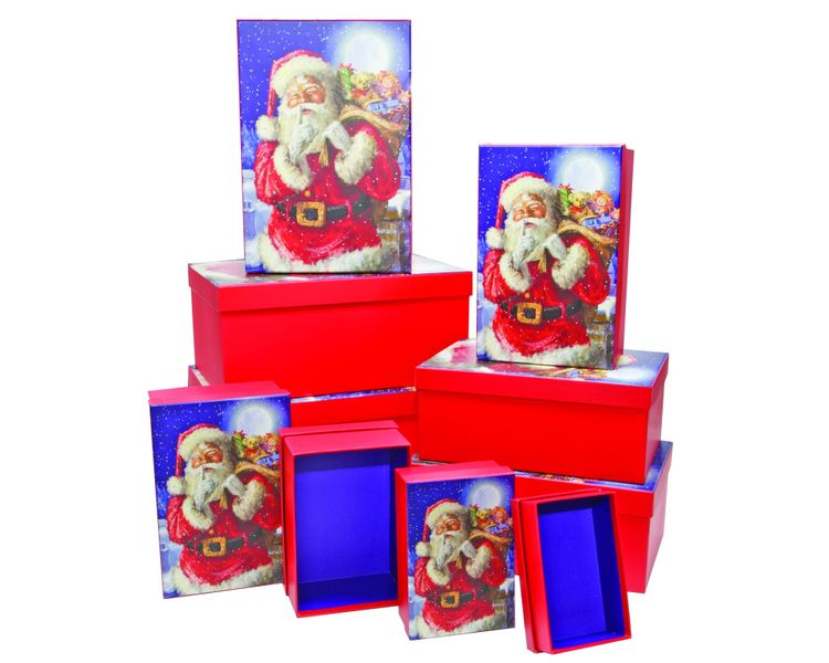Nested Santa Boxes (x10)