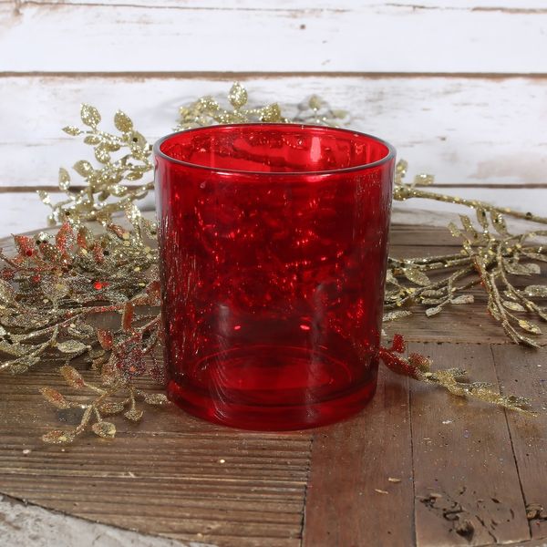 Red Votive Candle Holder (L)