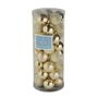 Champagne 8cm Plastic Ball in tube (matt,shiny,glitter) x 40