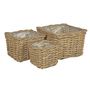 Set of 3 Square Baskets with Liners