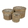 Set of 3 Round Baskets with Liners