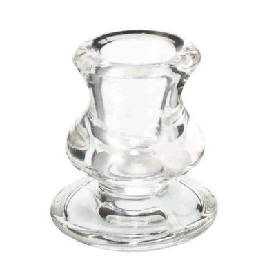 Glass Candle Holder (6.2 x 5.7 x 5.7cm)