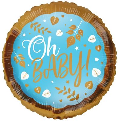 ECO Balloon - Oh Baby! Blue (18 Inch)