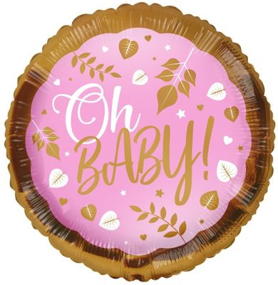 ECO Balloon - Oh Baby! Pink (18 Inch)