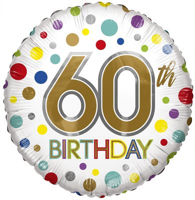 Eco Balloon - Birthday Age 60 (18 Inch)