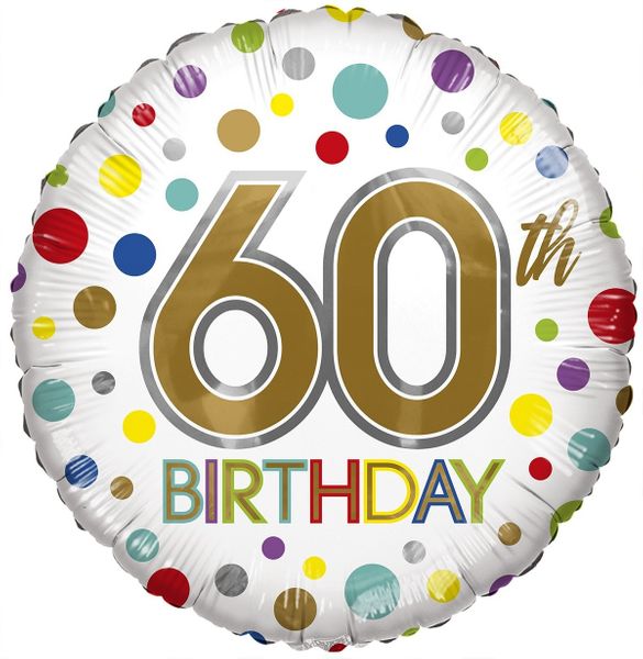Eco Balloon - Birthday Age 60 (18 Inch)
