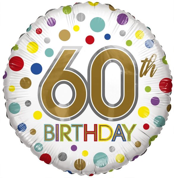 Eco Balloon - Birthday Age 60 (18 Inch)