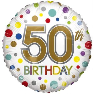 Eco Balloon - Birthday Age 50 (18 Inch)