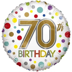 Eco Balloon - Birthday Age 70 (18 Inch)