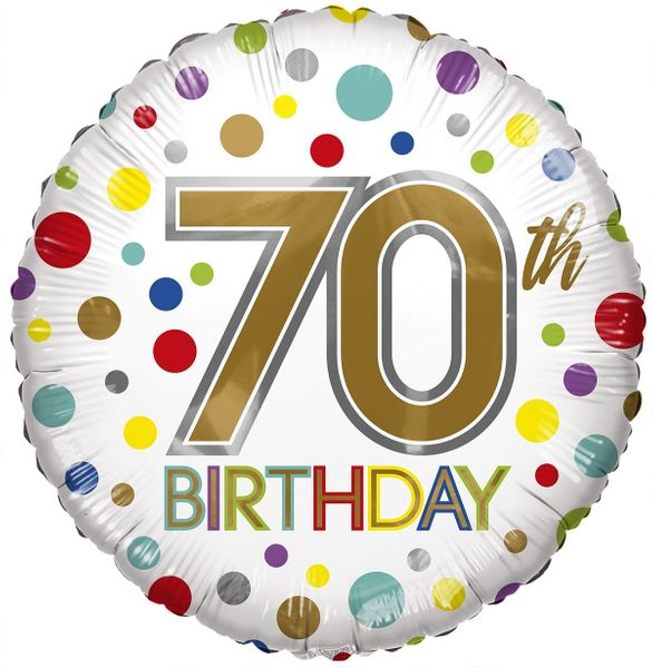 Eco Balloon - Birthday Age 70 (18 Inch)