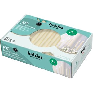 Bolsius Professional Tapered Candle 240/23 - Ivory - Box of 100