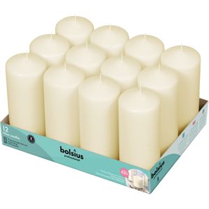 Bolsius Professional Pillar Candle - Ivory  - 168/68mm  - Tray of 12