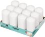 Bolsius Professional Pillar Candle - White  - 118/58mm  - Tray of 12