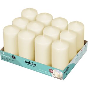Bolsius Professional Pillar Candle - Ivory  - 118/58mm  - Tray of 12