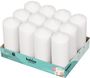 Bolsius Professional Pillar Candle - White  - 168/68mm  - Tray of 12