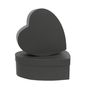 Black Heart Hat Box Set of 2