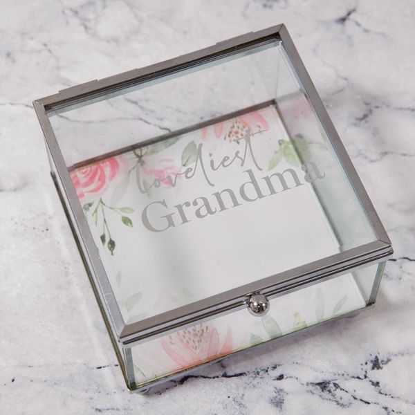 Sophia Glass Trinket Box - Loveliest Grandma