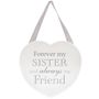 Heart Plaque Sister