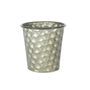 Conical Zinc Container W/Homeycomb Pattern (15x15cm)