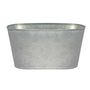 23.5x13cm Antique Grey Zinc Oval Trough 