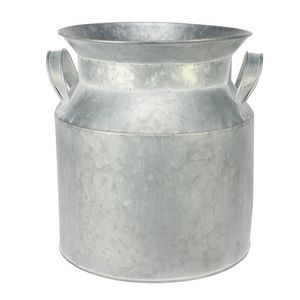 Antique Grey Zinc Milk Churn  