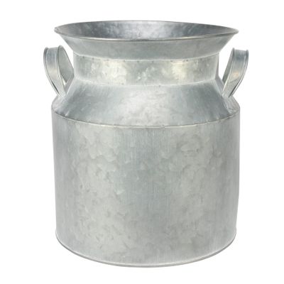 Antique Grey Zinc Milk Churn  