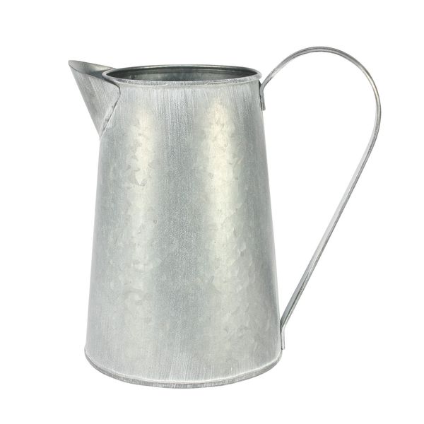 Antique Grey Zinc Jug  