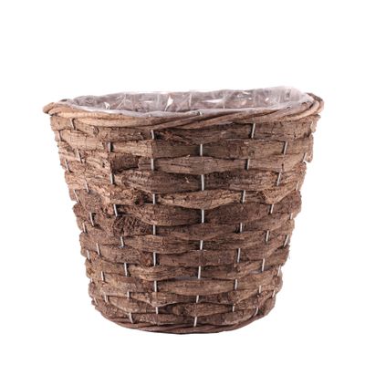 30cm Round Bark Planter (12)